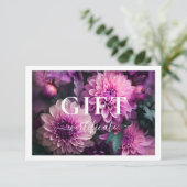 BEDRIJFSCERTIFICAAT | Modern | Floral | (Staand voorkant)