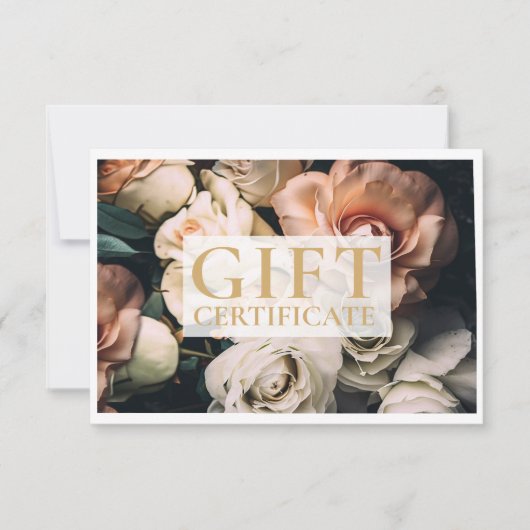 BEDRIJFSCERTIFICAAT | Modern | Floral | (Voorkant)