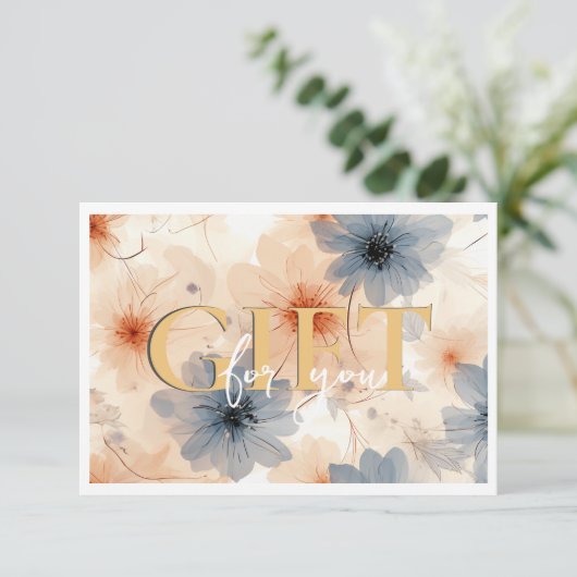 BEDRIJFSCERTIFICAAT | Modern | Floral | (Staand voorkant)