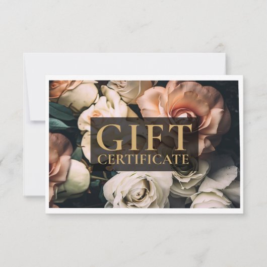 BEDRIJFSCERTIFICAAT | Modern | Floral | (Voorkant)