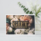 BEDRIJFSCERTIFICAAT | Modern | Floral | (Staand voorkant)