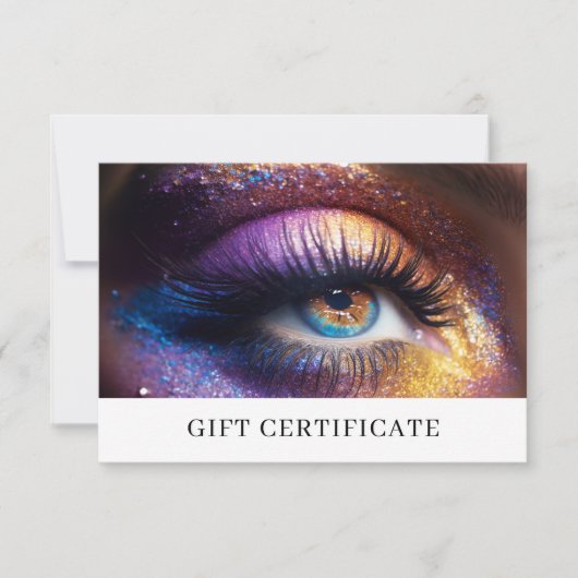 BEDRIJFSCERTIFICAAT | Modern | Foto Glitter (Voorkant)