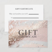 BEDRIJFSCERTIFICAAT | Modern | Glitter | (Voorkant / Achterkant)