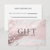 BEDRIJFSCERTIFICAAT | Modern | Glitter | (Voorkant / Achterkant)