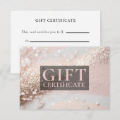 BEDRIJFSCERTIFICAAT | Modern | Glitter | (Voorkant / Achterkant)