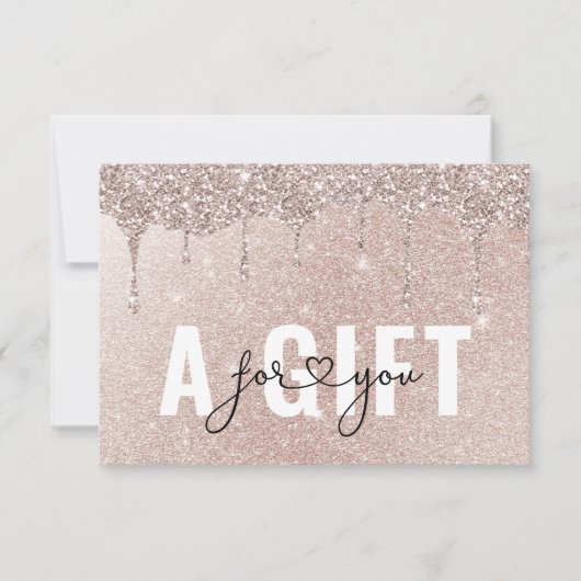 BEDRIJFSCERTIFICAAT | Rosegold Glitter Drop (Voorkant)