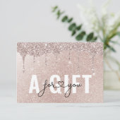 BEDRIJFSCERTIFICAAT | Rosegold Glitter Drop (Staand voorkant)