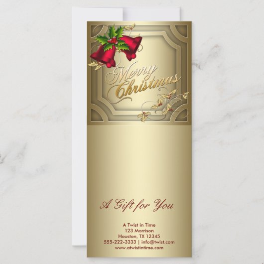 Bedrijfsclassificatiecertificaten voor feestdagen (Voorkant)