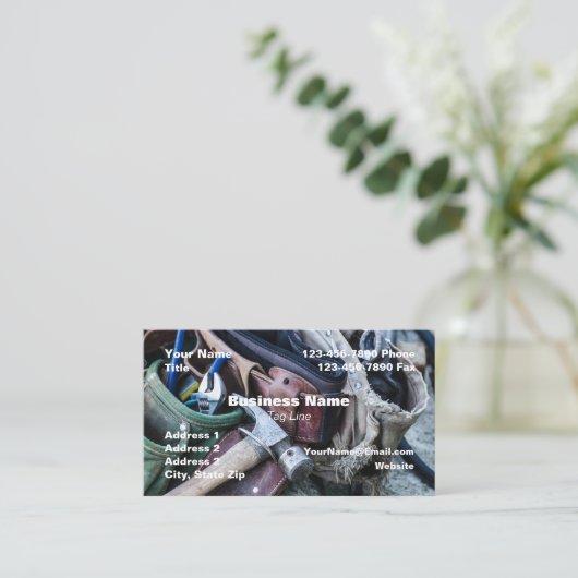 Bedrijfsconstructie HAMbyWG Visitekaartje (Staand voorkant)