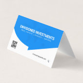 Bedrijfscontactpersoon | WERELDKAART | QR-code | B Visitekaartje (Achterkant)