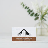 Bedrijfscredtops | Hout-kegelwand Visitekaartje (Staand voorkant)