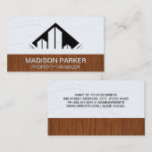 Bedrijfscredtops | Hout-kegelwand Visitekaartje (Voorkant / Achterkant)