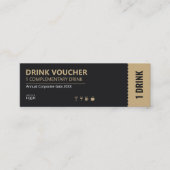 Bedrijfsdrinkticket | Gratis voucher Mini Visitekaartje (Voorkant)