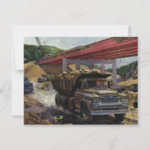  bedrijfsdummyvrachtwagen op een bouwplaats (Voorkant)