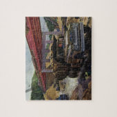  bedrijfsdummyvrachtwagen op een bouwplaats legpuzzel (Verticaal)