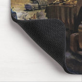  bedrijfsdummyvrachtwagen op een bouwplaats muismat (Hoek)