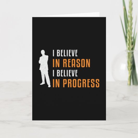 Bedrijfseigenaar Ik geloof in Reason in Progress C Kaart (Voorkant)
