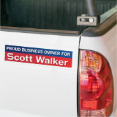 Bedrijfseigenaar van Scott Walker Bumpersticker (Op Truck)