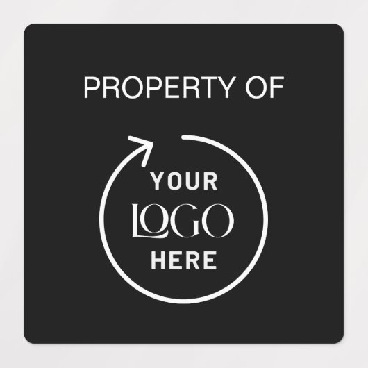 Bedrijfseigendom van Logo | Label van zwarte activ (Design 2)