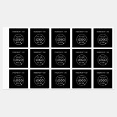 Bedrijfseigendom van Logo | Label van zwarte activ (Vel)