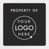 Bedrijfseigendom van Logo | Label van zwarte activ (Design 2)