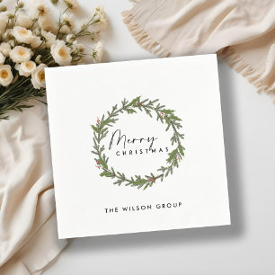 BEDRIJFSELEGANT HOLLY BERRY WREATH CHRISTMAS SERVET