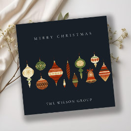 BEDRIJFSELEGANT NAVY GREEN CHRISTMAS STOCKINGS FEESTDAGENKAART