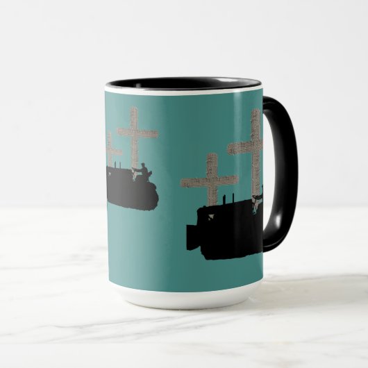 BEDRIJFSENGINEER BULLDOZER  CROSS JESUS MOK (Voorkant rechts)