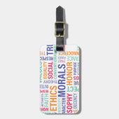 "Bedrijfsethiek" Bagagelabel (Voorkant verticaal)