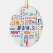 "Bedrijfsethiek" Keramisch Ornament (Rechts)