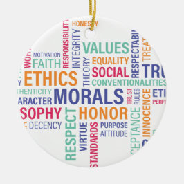 "Bedrijfsethiek" Keramisch Ornament