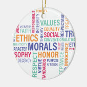 "Bedrijfsethiek" Keramisch Ornament (Links)