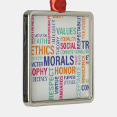 "Bedrijfsethiek" Metalen Ornament (Rechts)