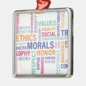 "Bedrijfsethiek" Metalen Ornament (Links)