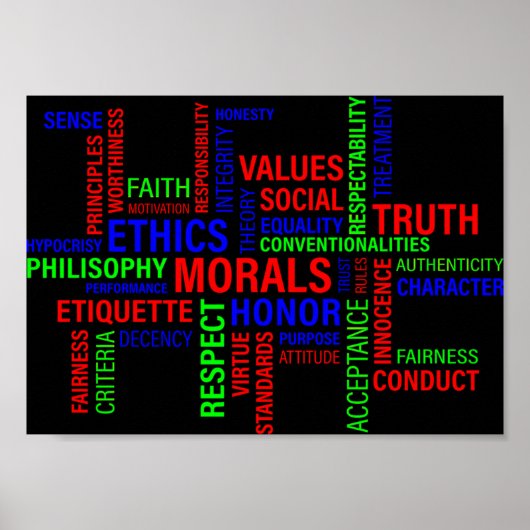 Bedrijfsethiek Poster (Voorkant)