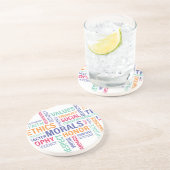 "Bedrijfsethiek" Zandsteen Onderzetter (Zijkant)