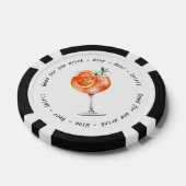 Bedrijfsevenement Aperol QR Code Drink Voucher Poker Chips (Enkel)