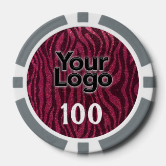Bedrijfsevenement Business Logo Glitter Animal Pri Poker Chips