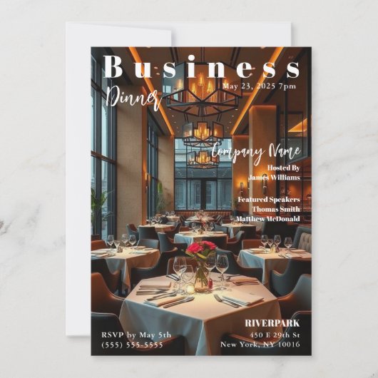 Bedrijfsevenement Kaart (Voorkant)