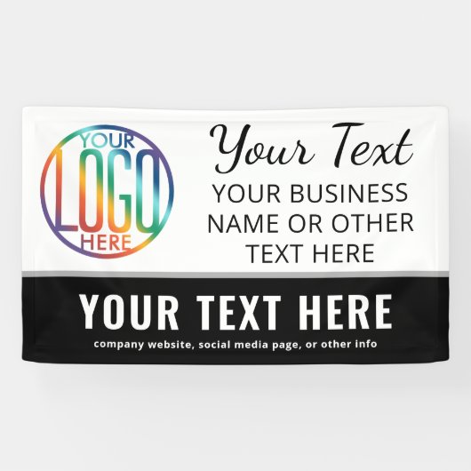 Bedrijfsevenement Modern Professional Logo Brandin Spandoek (Horizontaal)