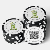Bedrijfsevenement QR Code Mojito Drink Voucher Poker Chips (Opstapeling)