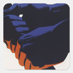  bedrijfsfabriek, productieproductie vierkante sticker