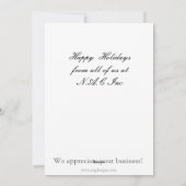 Bedrijfsfeestdagen Feestdagenkaart (Achterkant)