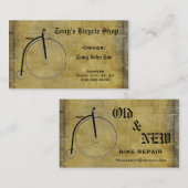Bedrijfsfietsherstel of persoonlijke kaart visitekaartje (Voorkant / Achterkant)