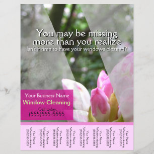 Bedrijfsfolder voor ramen wassen glanzende promoti flyer