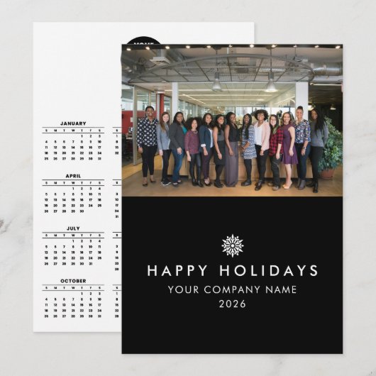 Bedrijfsfoto 2026 Kalender Foto Kerst Kaart (Voorkant / Achterkant)