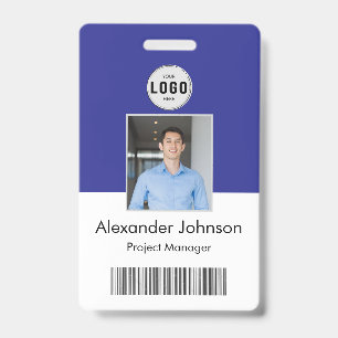 Bedrijfsfoto id naamlabels barcode qr code badge
