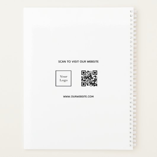 Bedrijfsfoto logo wit team QR code 2025 Planner (Achterkant)