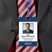 Bedrijfsfoto Luchtvaartmaatschappij Pilot Security Badge