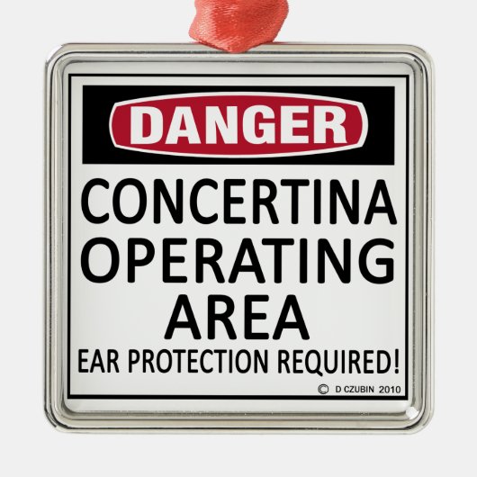 Bedrijfsgebied Concertina Metalen Ornament (Voorkant)